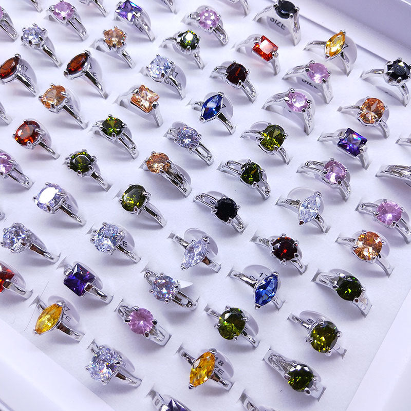 Mixed Fashion Zirconia Rings