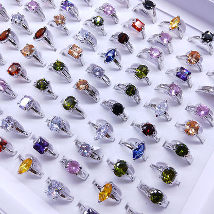 Mixed Fashion Zirconia Rings