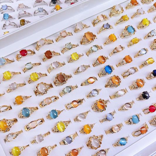 Mixed Cat's Eye Women's Rings