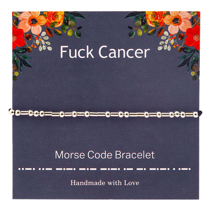 “Fuck Off”Morse Code Bracelets
