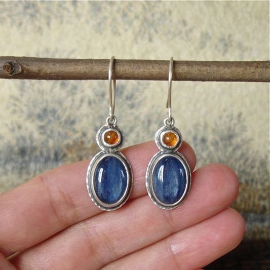 Bohemian simple rhinestone earrings