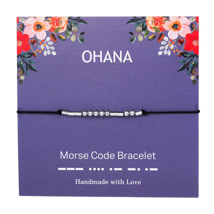 "ADORE YOU" Handmade Morse Code Bracelets