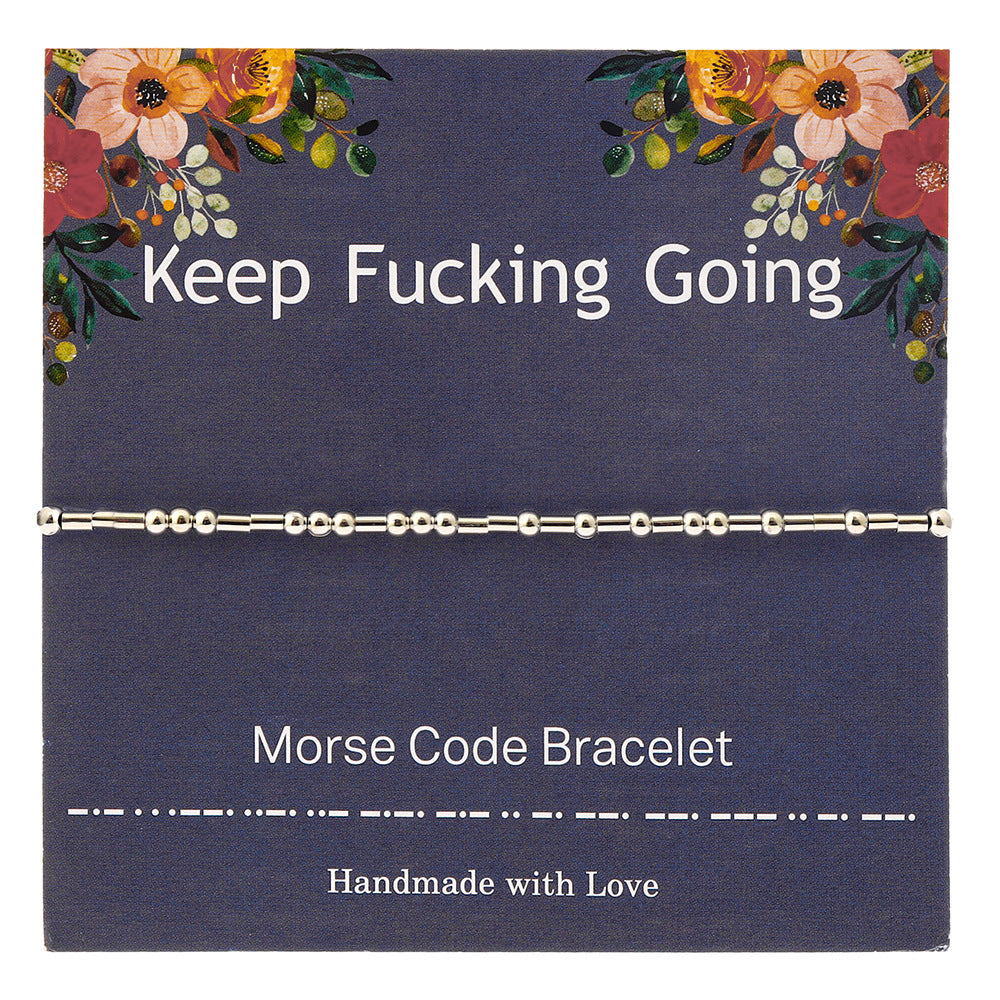 “Fuck Off”Morse Code Bracelets