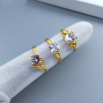 Mixed Zirconia Women's Rings