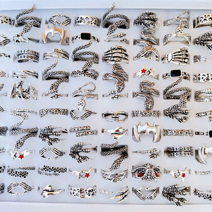 Mixed Snake-Shaped Dragon Claw Rings
