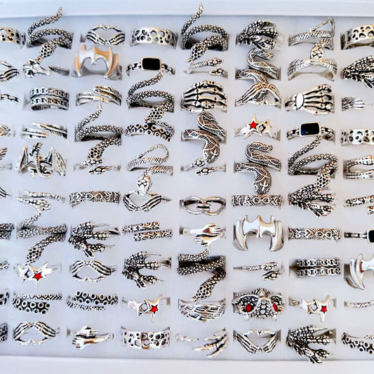 Mixed Snake-Shaped Dragon Claw Rings