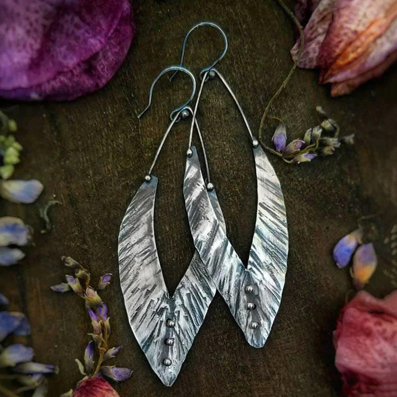 Vintage Geometric Spiral Earrings
