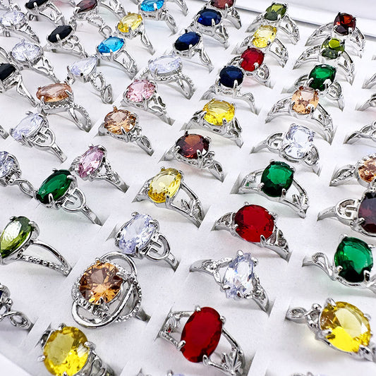 Mixed Fashion Zirconia Rings