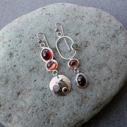 Vintage Asymmetrical Handmade Women's Earrings