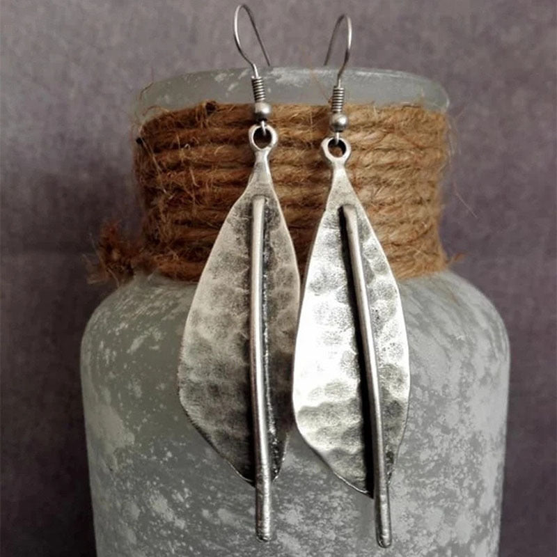 Vintage Geometric Spiral Earrings
